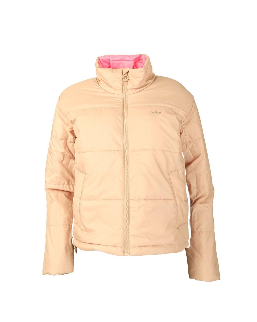 adidas Originals Short Puffer Jacket in Natural Lyst UK