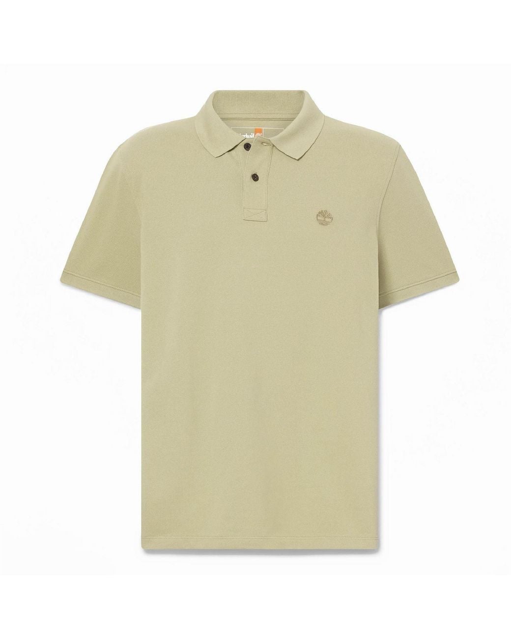 Timberland Green Millers Logo Collared Neck Short Sleeve Shirt for men