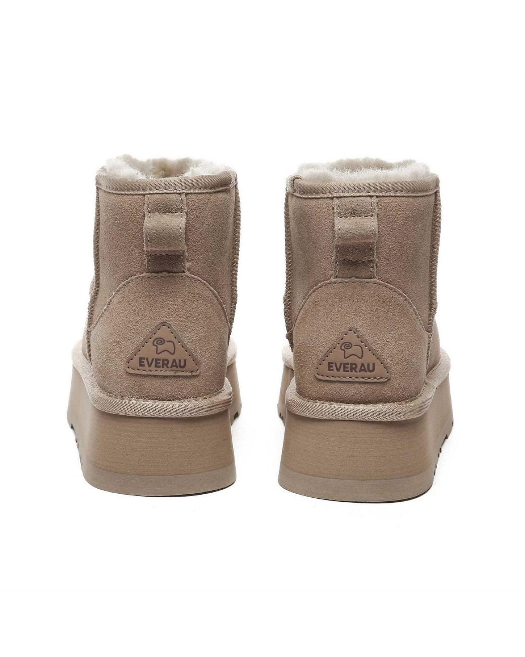 EVER AU Brown Mini Classic Platform Boots