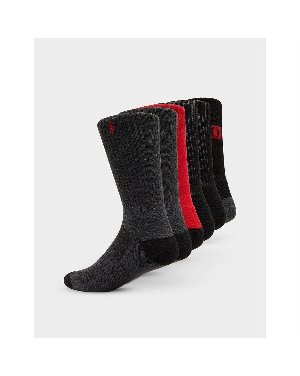 Ralph Lauren Black Sock 6 Pack for men