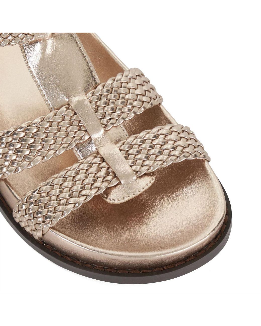 Dune Natural Looking Flat Sandal