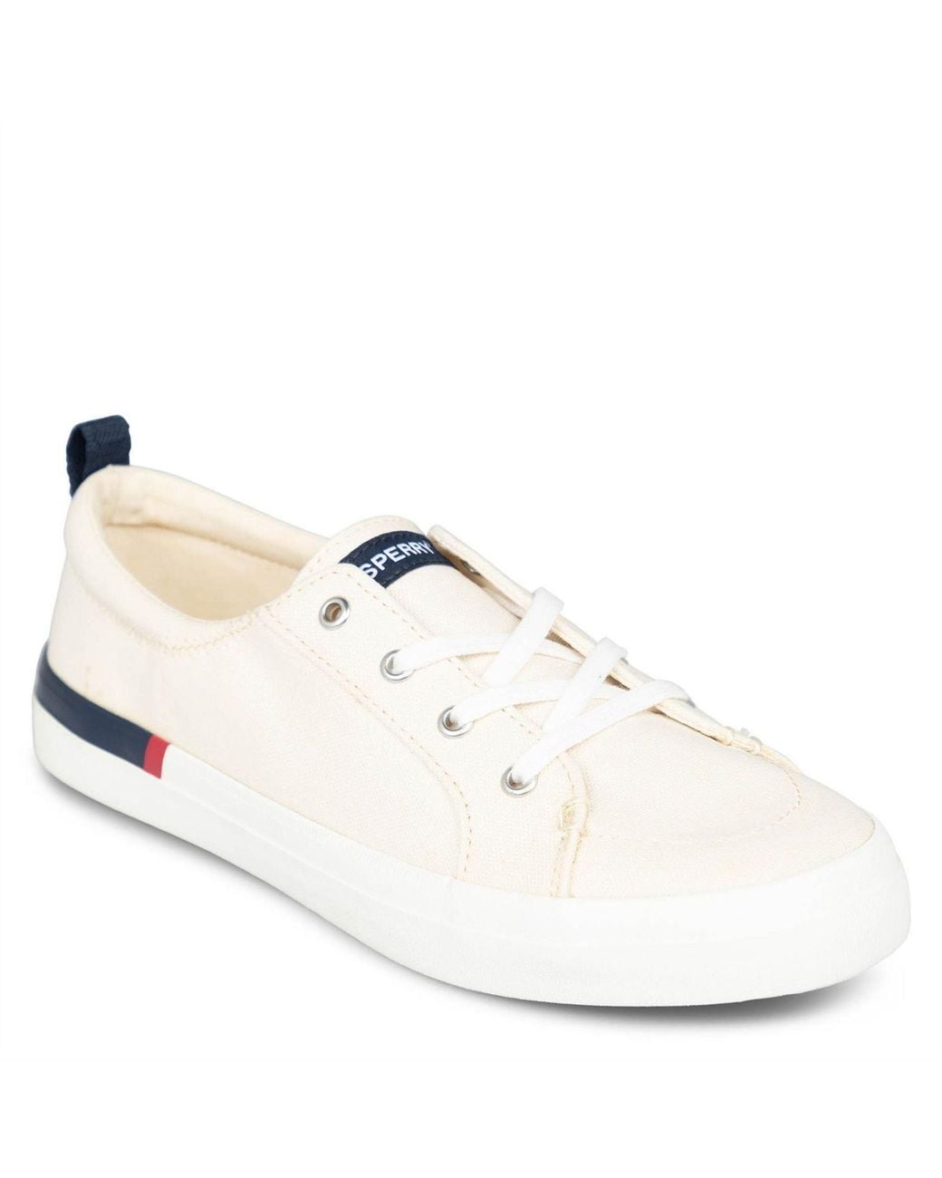 Sperry Top-Sider White Crest Vibe Lace-Up Flat Sneakers 2.5 (35.5)