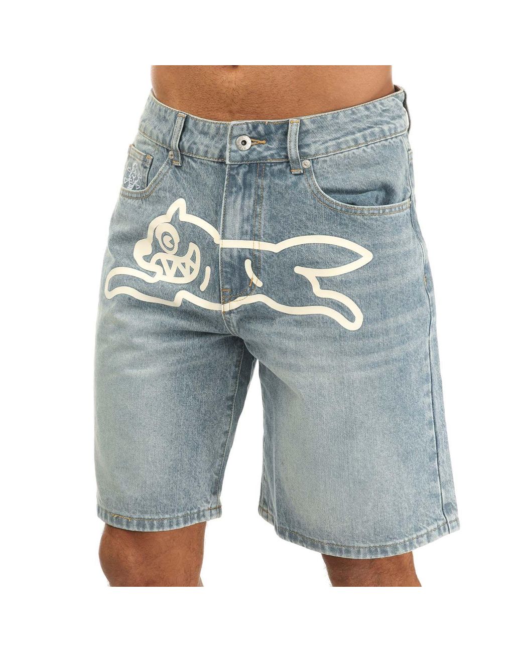 ICECREAM Running Dog Denim Shorts in Blue for Men Lyst UK
