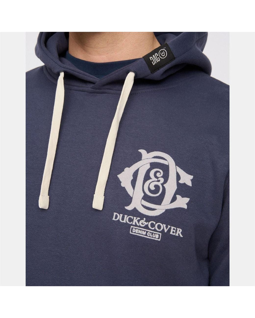 Duck and Cover Blue Randolph Hoody for men