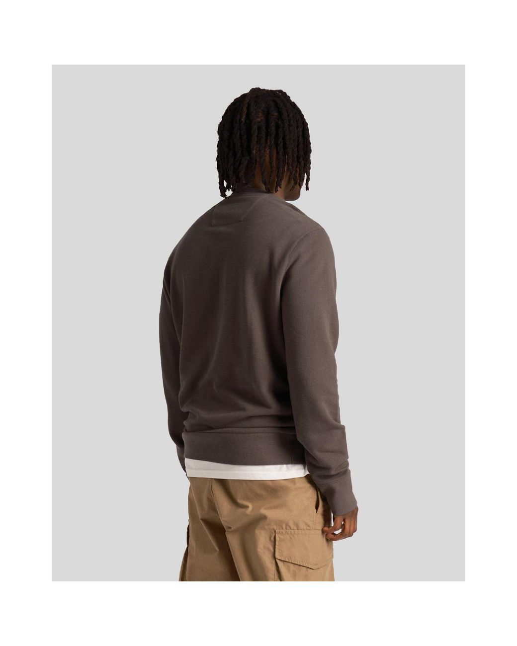 Lyle & Scott Brown Utility Loop Back Sweatshirt for men