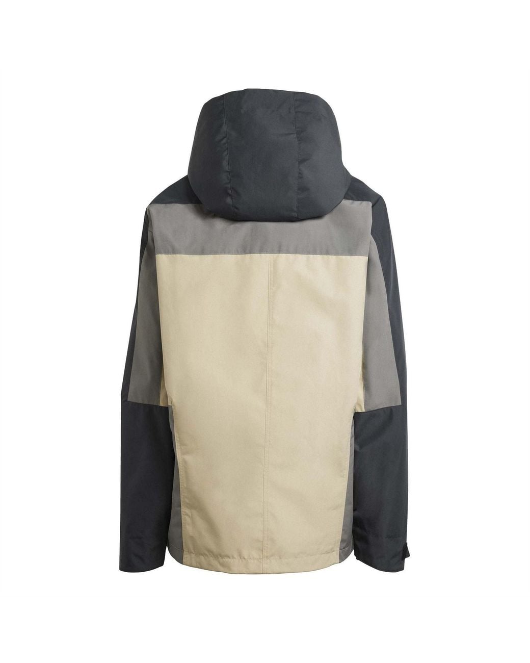 Adidas By Stella McCartney Gray Hooded Softshell Jacket With Bold Logo And Zipped Pocket
