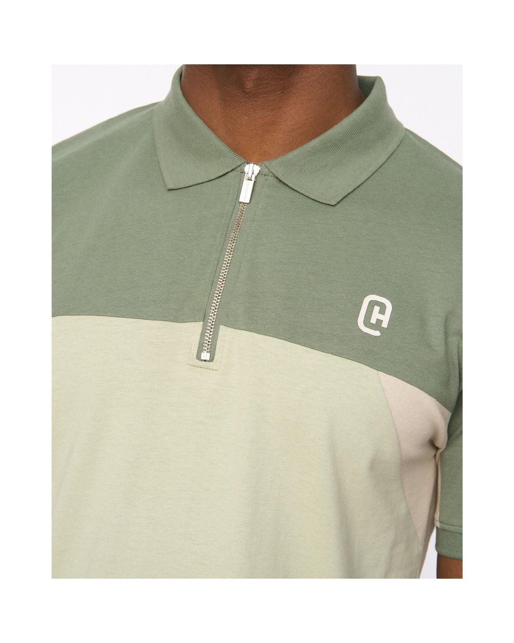 Crosshatch Natural Collared Neck Short Sleeve Regular Fit Polo Shirt for men
