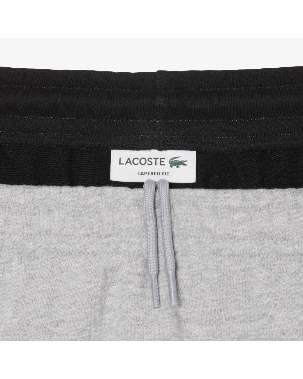 Lacoste Gray Tapered Colour Block Sweatpants for men