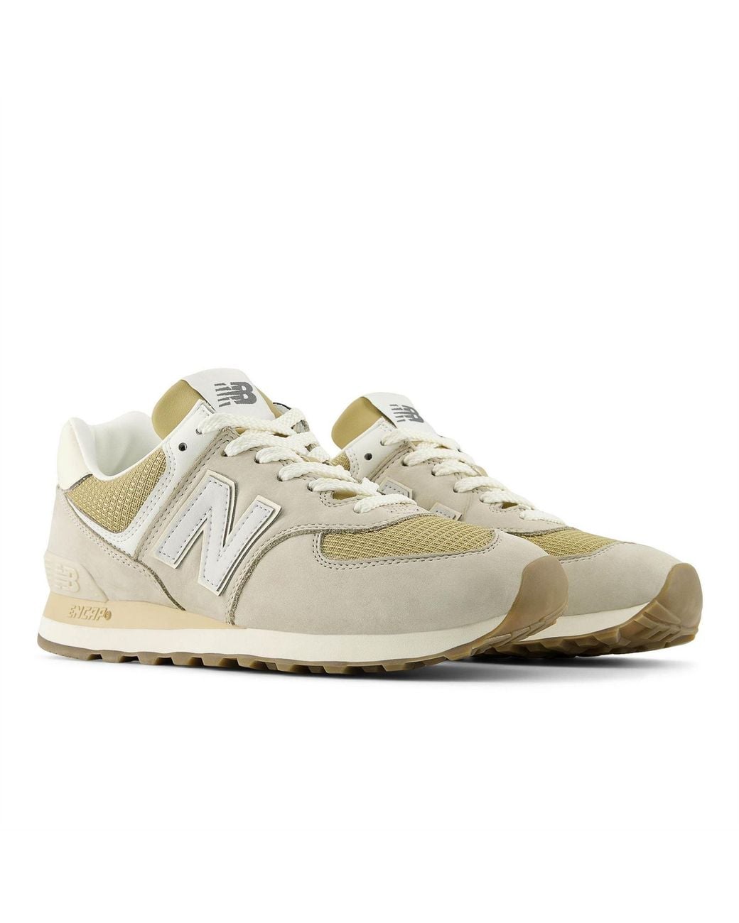 New Balance White 574 Trainers 6.5 (40) for men