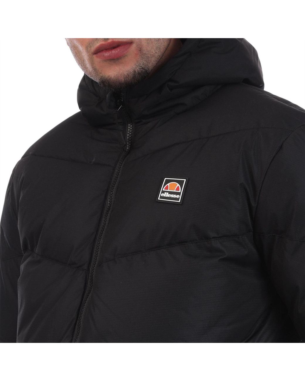 Ellesse Black Puffer Jacket for men