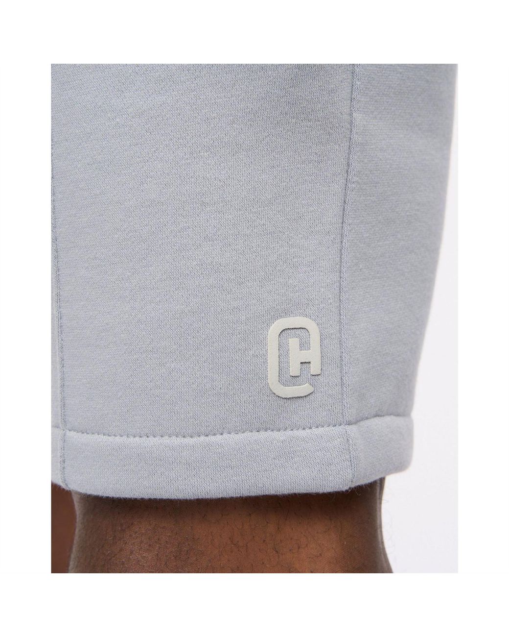 Crosshatch White Bardon Jogger Shorts With Elasticated Waistband for men