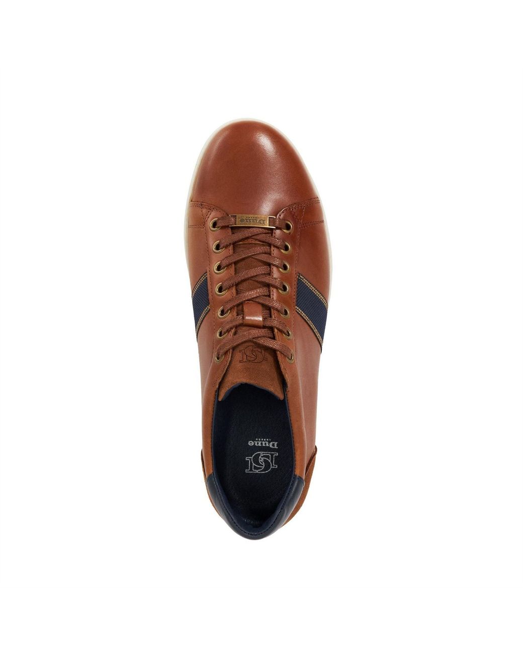 Dune Brown Trint Low-Top Trainers for men