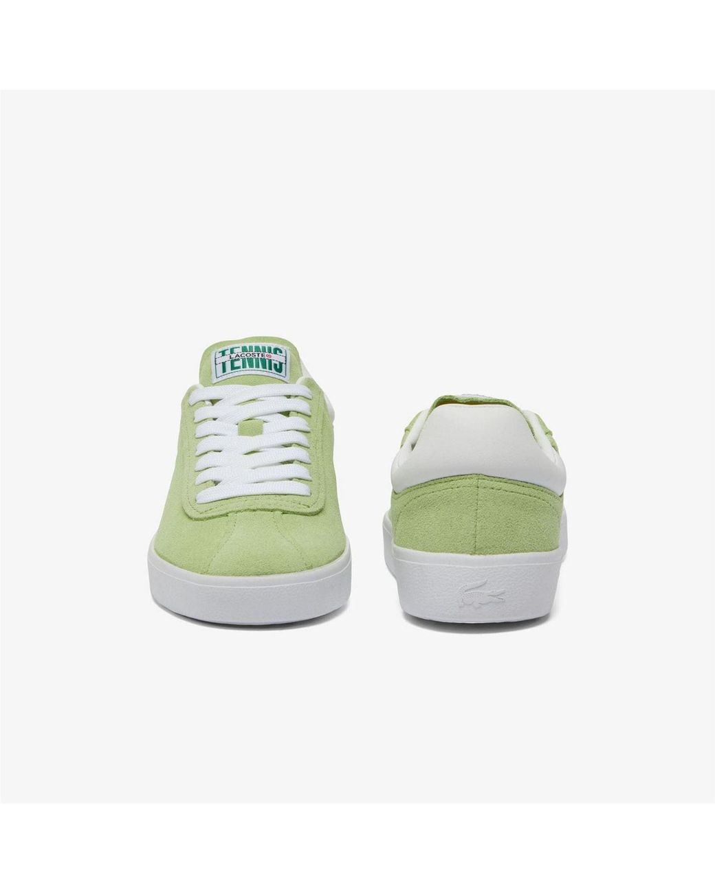 Lacoste Green Suede Trainers