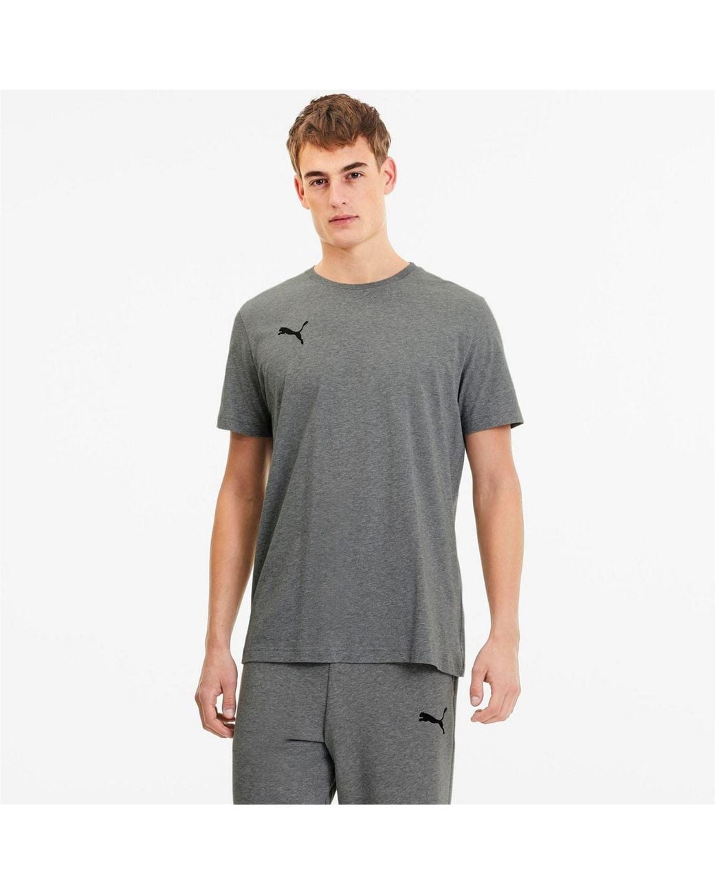 PUMA Gray 23 Casuals T Shirt for men