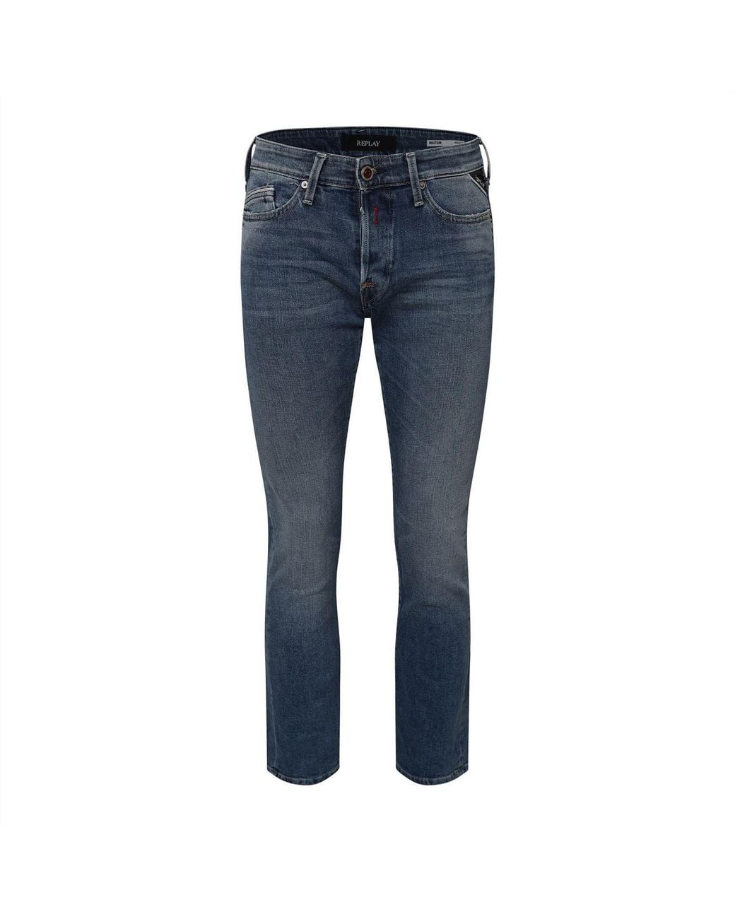 Replay Blue Regular Fit Jeans for men