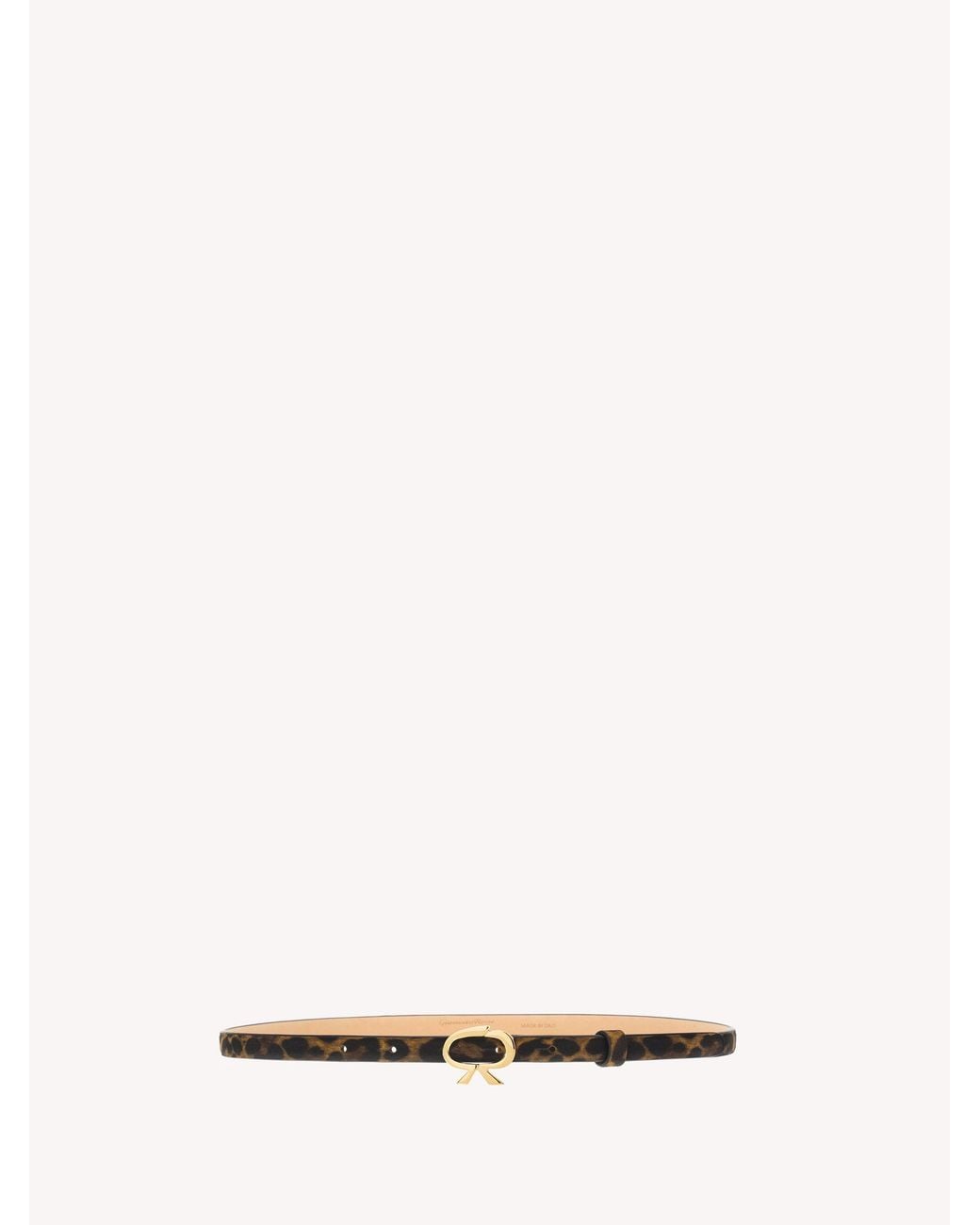 Gianvito Rossi Natural Ribbon Belt, Leopard Print