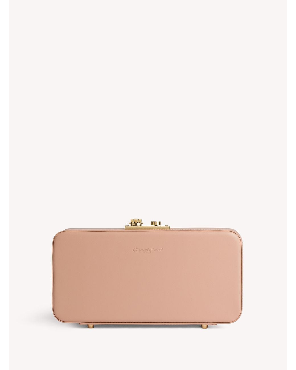 Gianvito Rossi Pink Valì Clutch, Valì, , Cipria