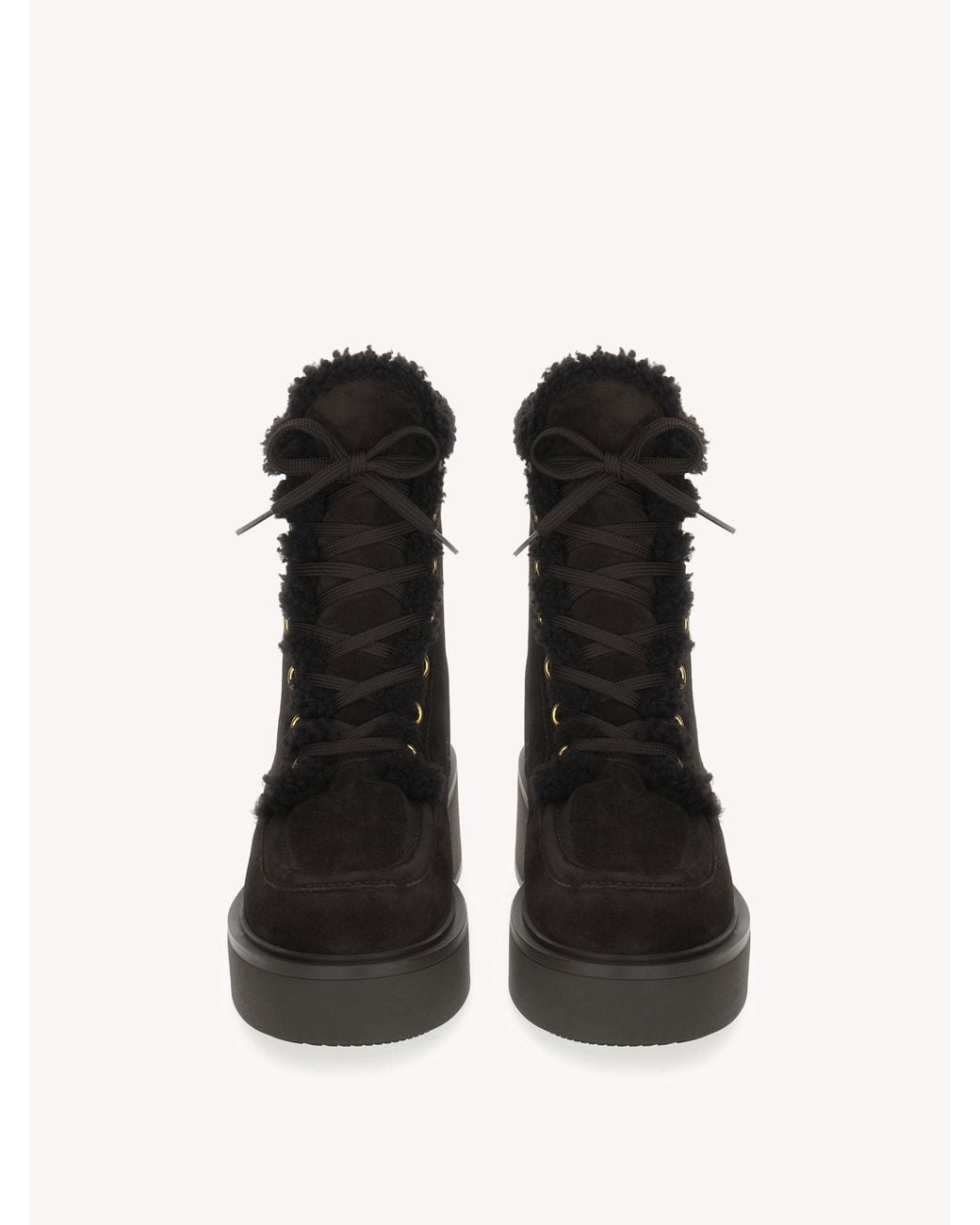 Gianvito Rossi Black Kiso Fur