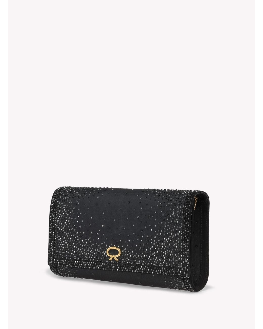 Gianvito Rossi Black Rania Clutch