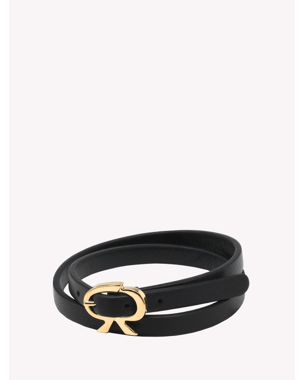 Gianvito Rossi Black Ribbon Loop, Noir