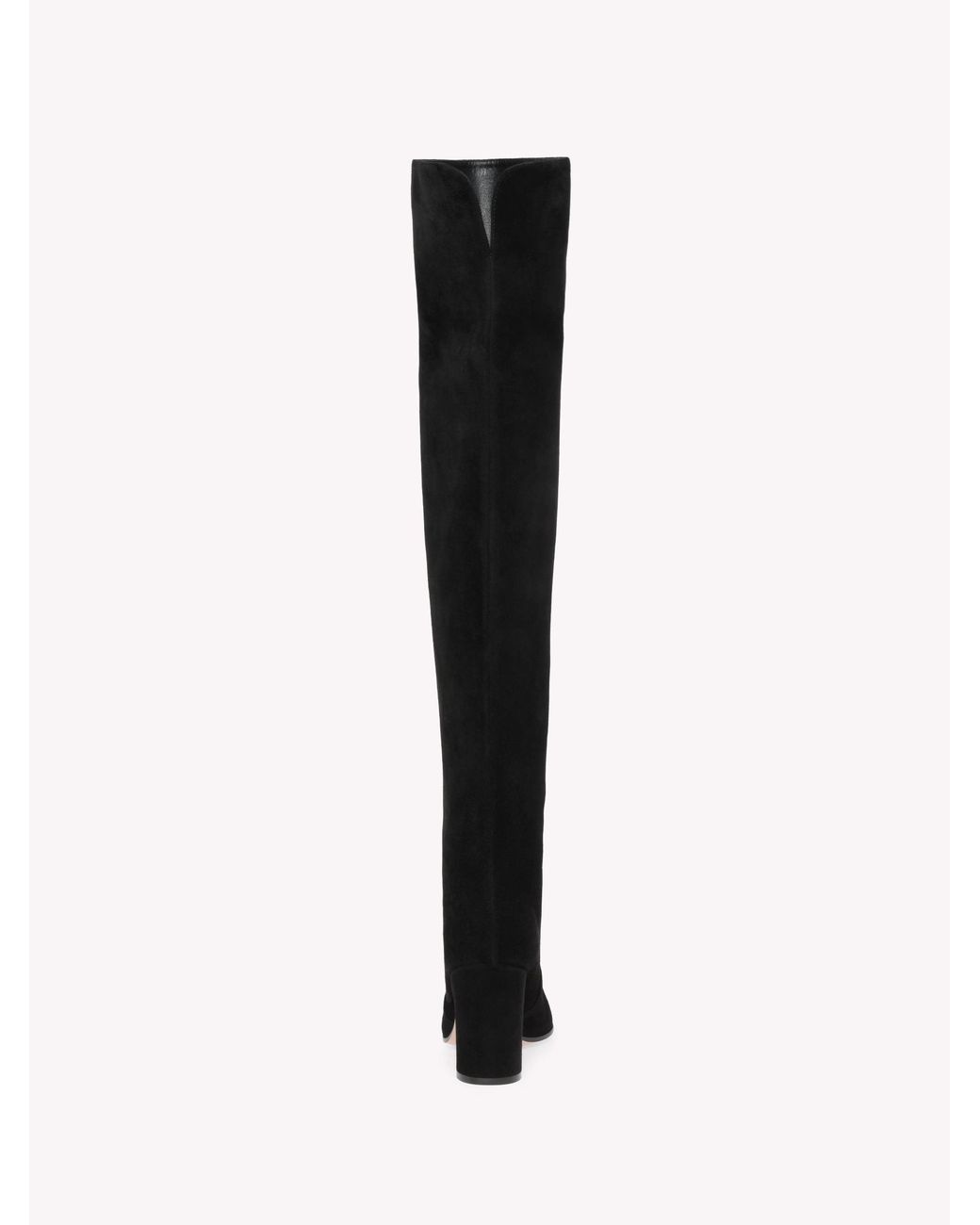 Gianvito Rossi Black Glen Cuissard, Suede