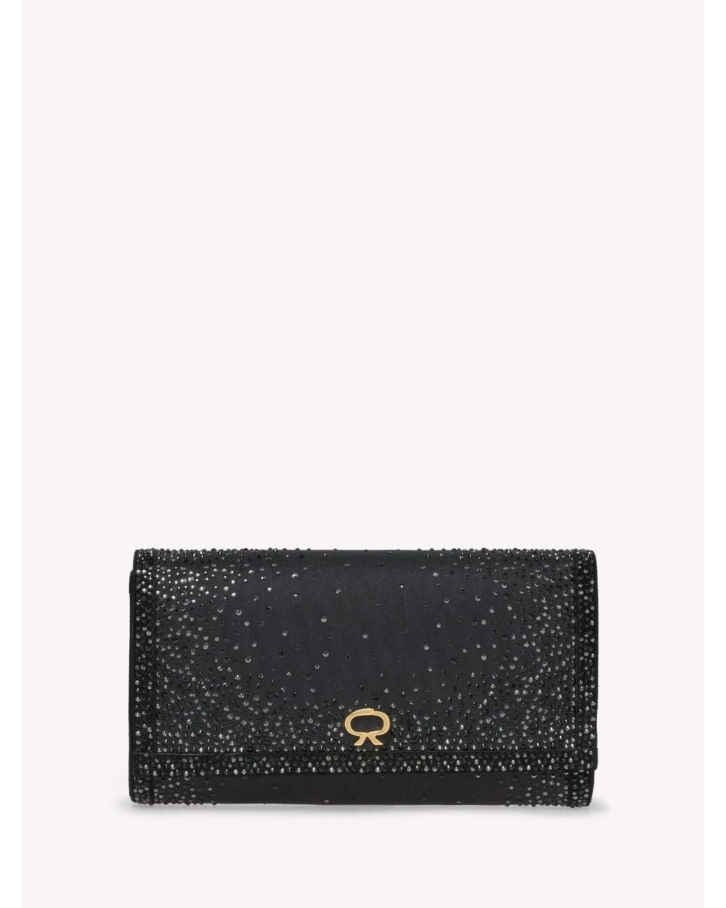 Gianvito Rossi Black Rania Clutch