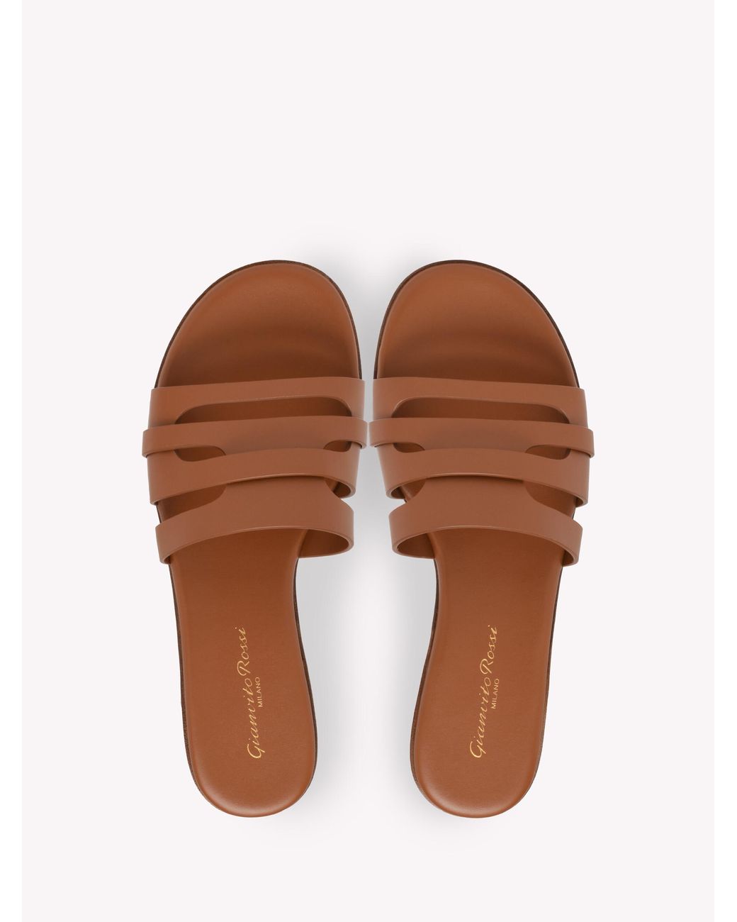 Gianvito Rossi Brown Nora, Flats