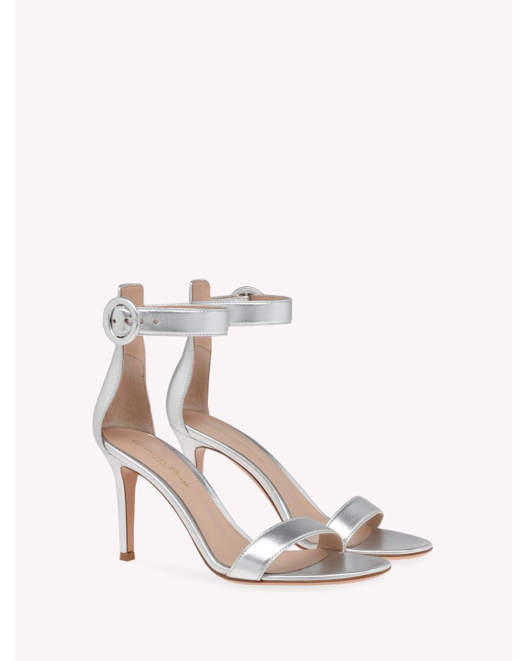 Gianvito Rossi White Portofino 85, Sandals
