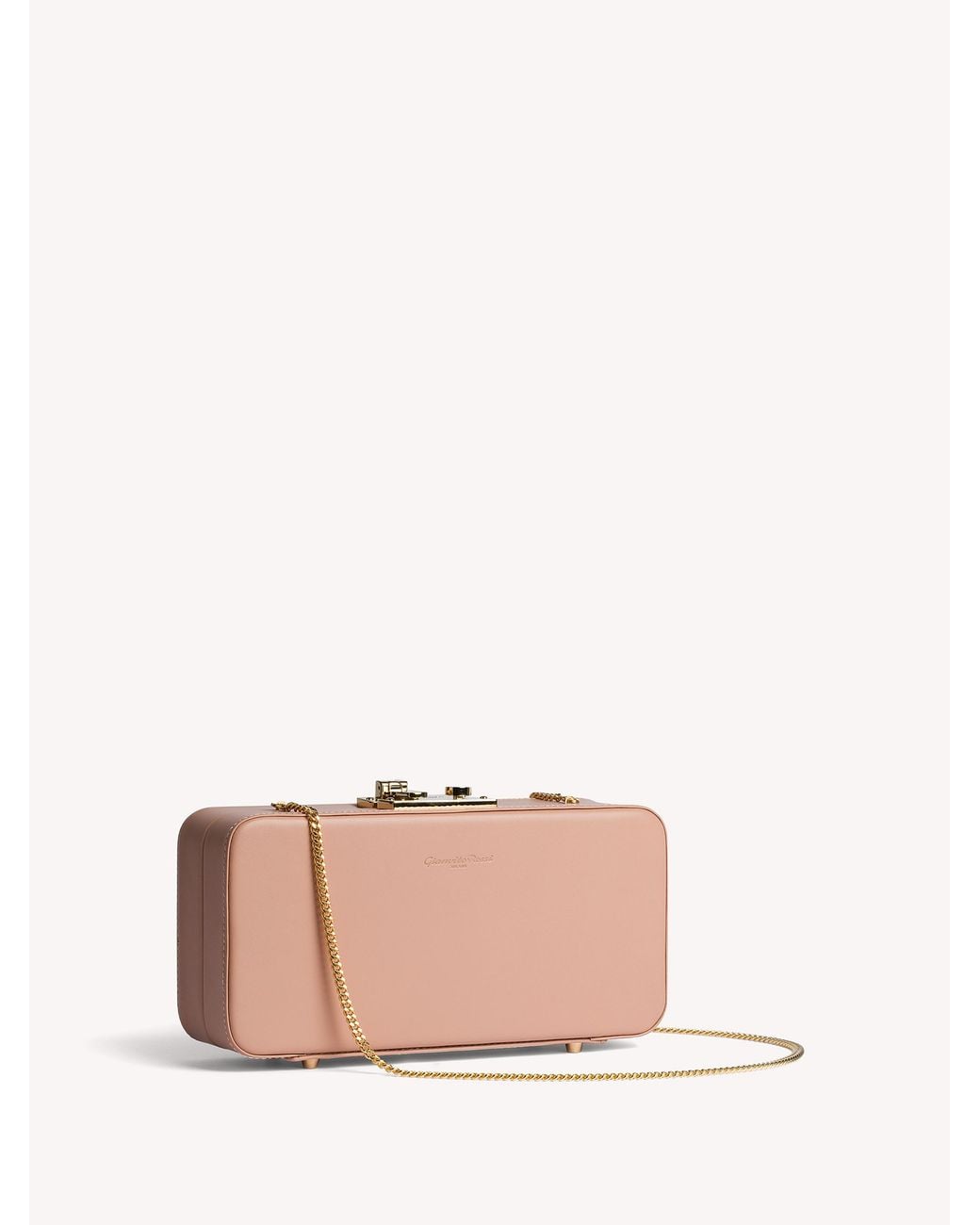 Gianvito Rossi Pink Valì Clutch, Valì, , Cipria