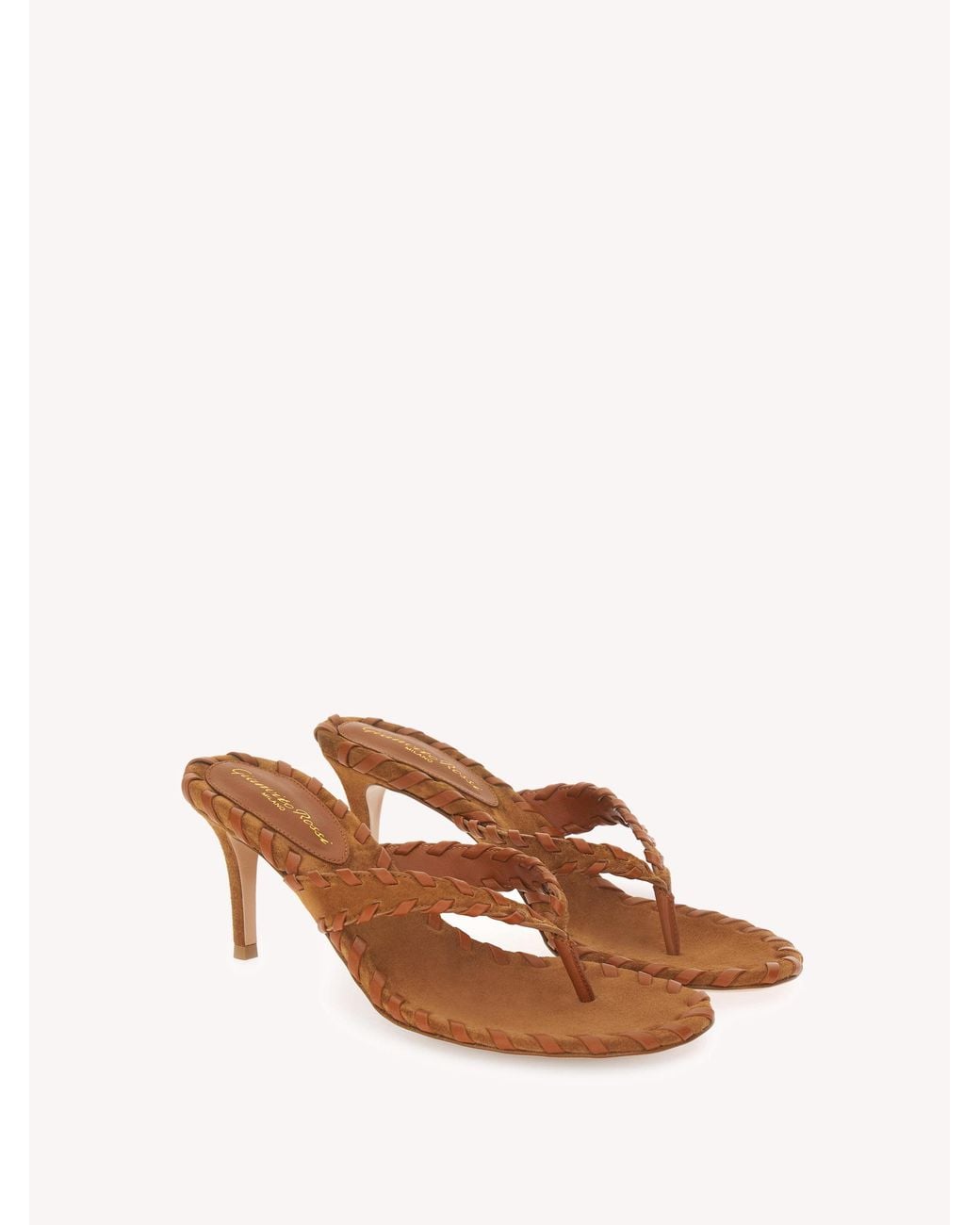 Gianvito Rossi Natural Zaira Thong, Sandals And Mules