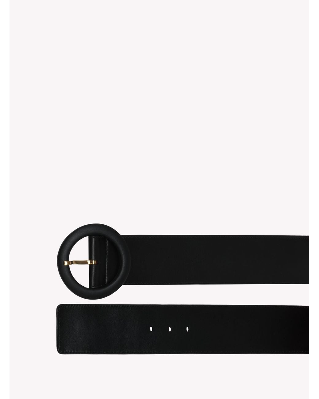 Gianvito Rossi White Portofino Belt, Accessories, , Leather