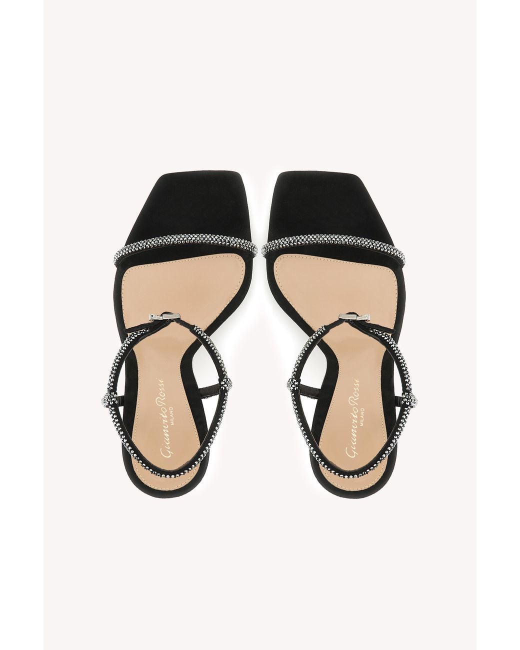 Gianvito Rossi White Mayfair Crystal