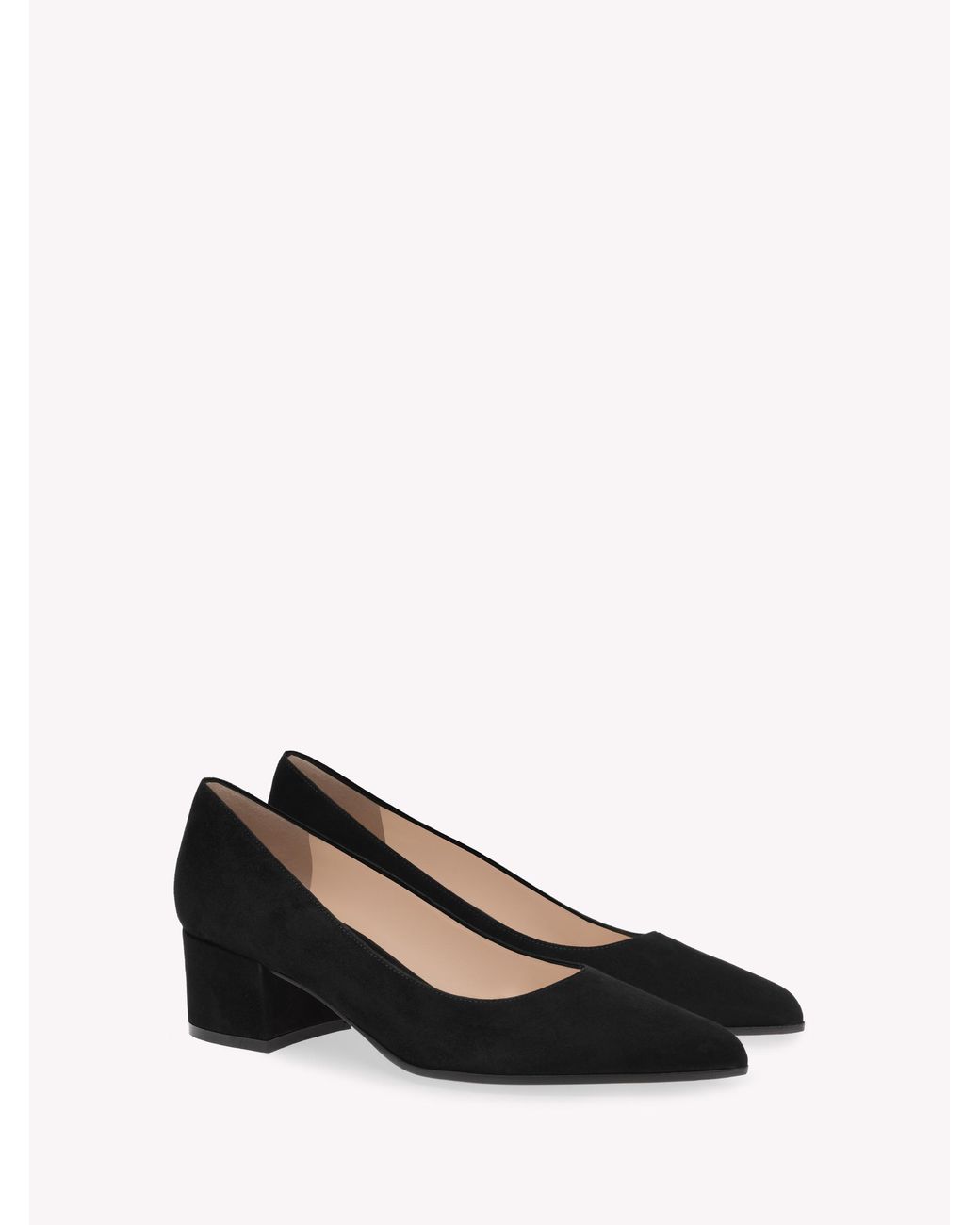 Gianvito Rossi Black Piper Pump 45, Pumps, , Suede