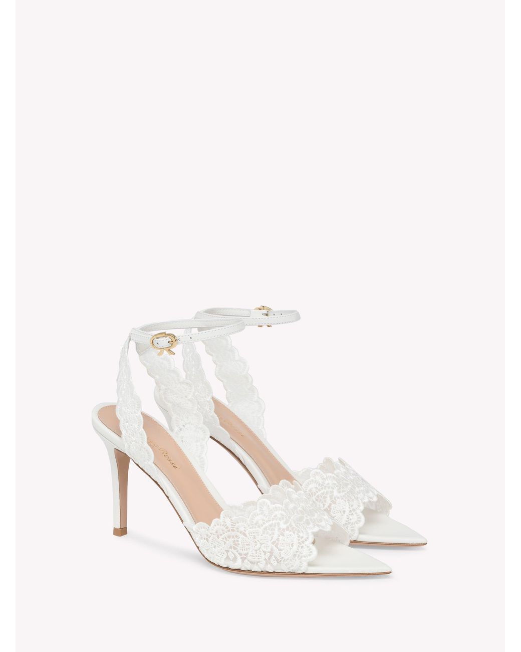 Gianvito Rossi White Yvonne, Sandals And Mules