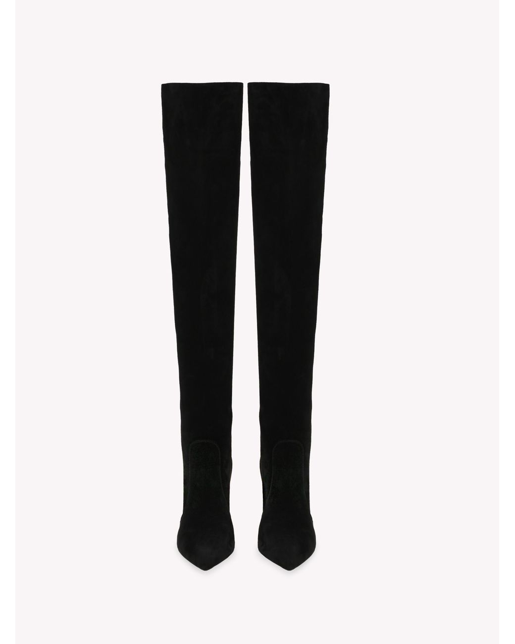 Gianvito Rossi Black Hansen Cuissard, Suede