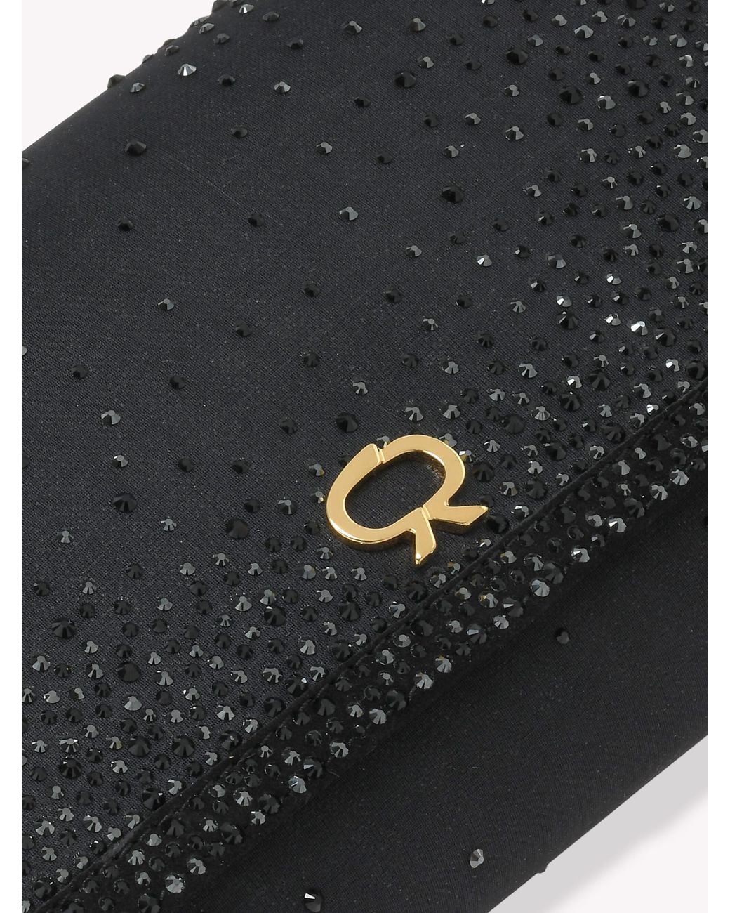 Gianvito Rossi Black Rania Clutch