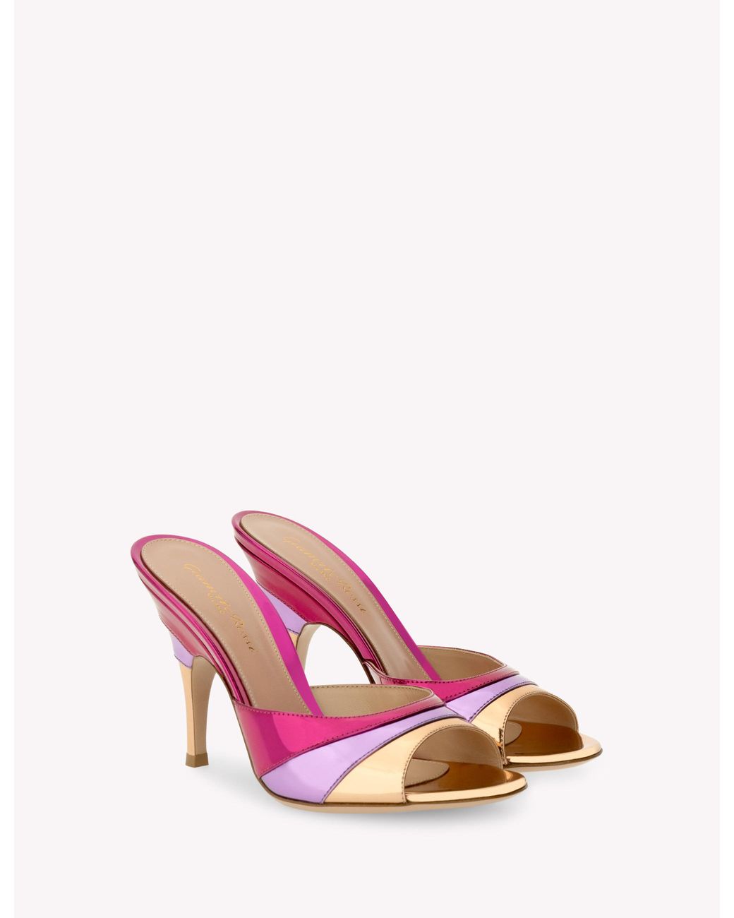 Gianvito Rossi Pink Marea 95, Sandals And Mules