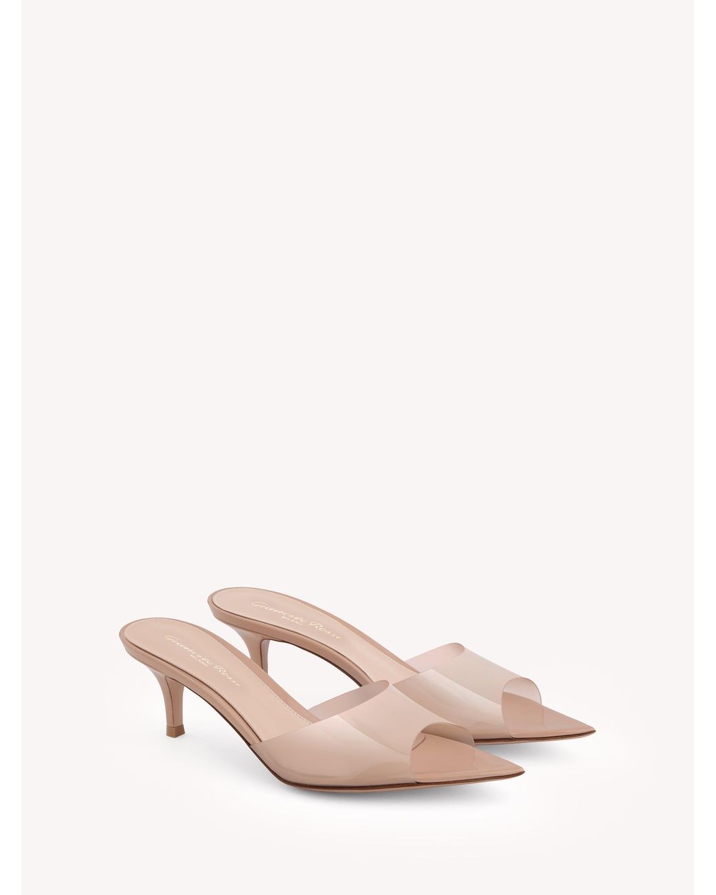 Gianvito Rossi Pink Elle 55, Mules