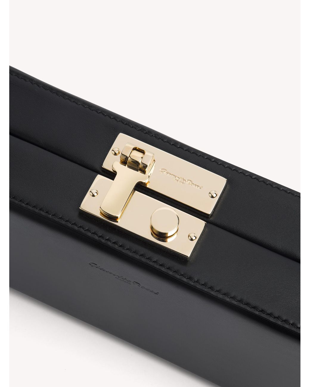 Gianvito Rossi Black Valì Clutch, Valì