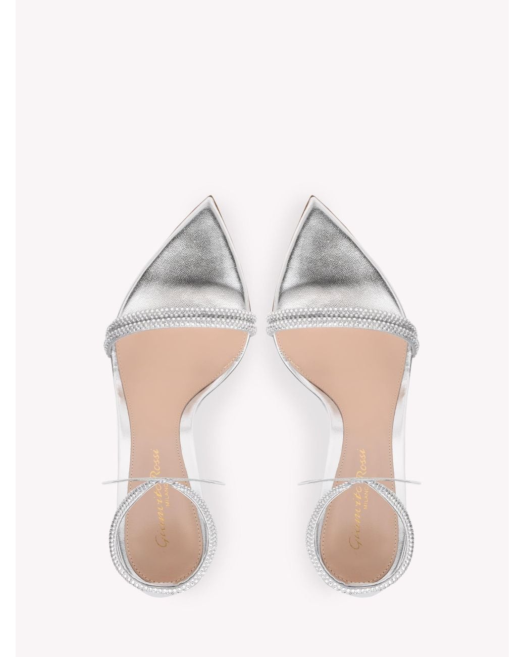 Gianvito Rossi White Montecarlo, Sandals, , Praline Suede