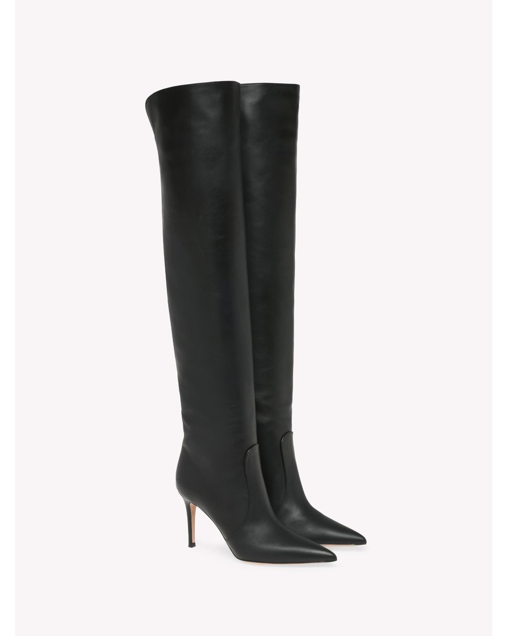 Gianvito Rossi Black Hansen Cuissard, Boots