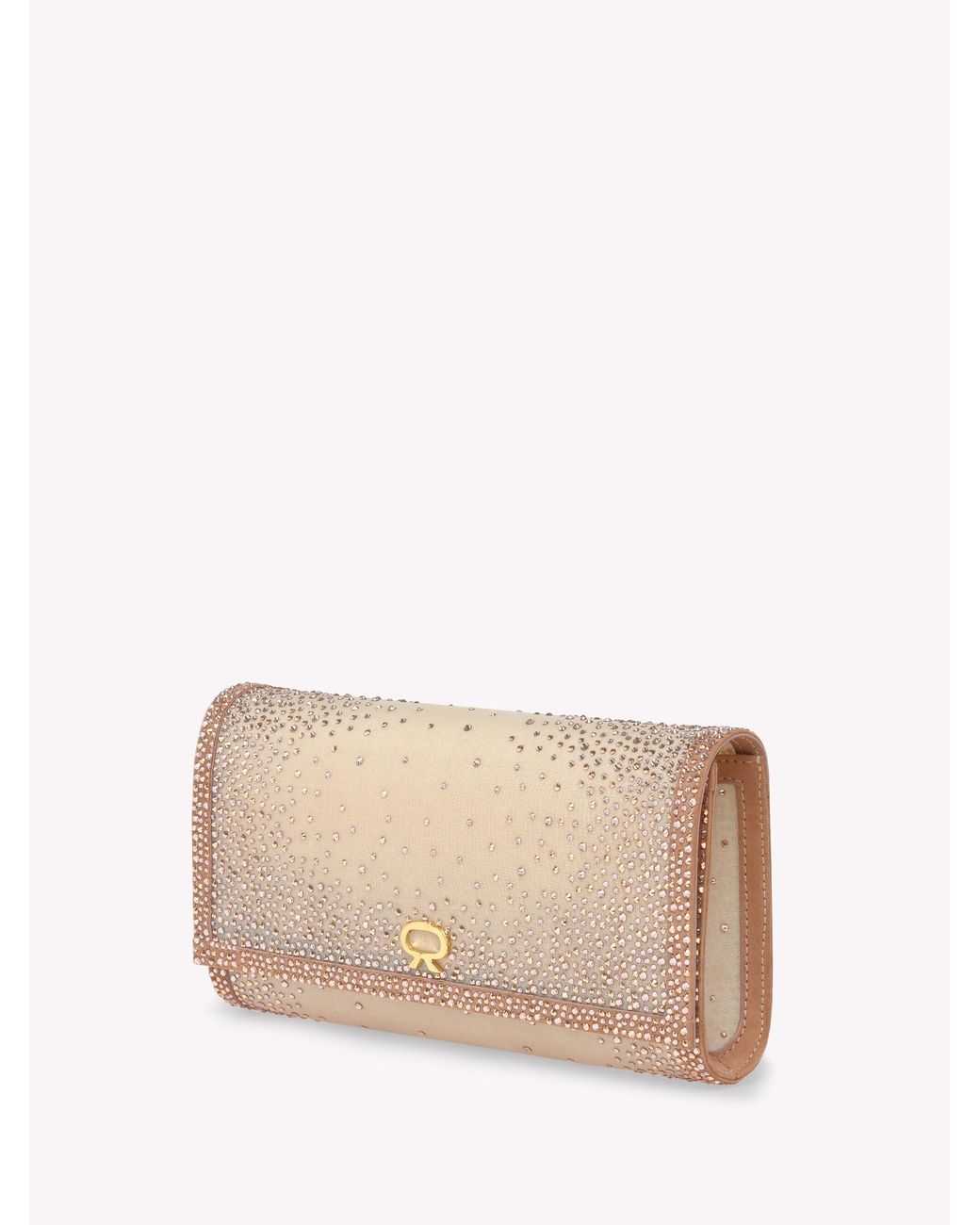 Gianvito Rossi Natural Rania Clutch, Bags