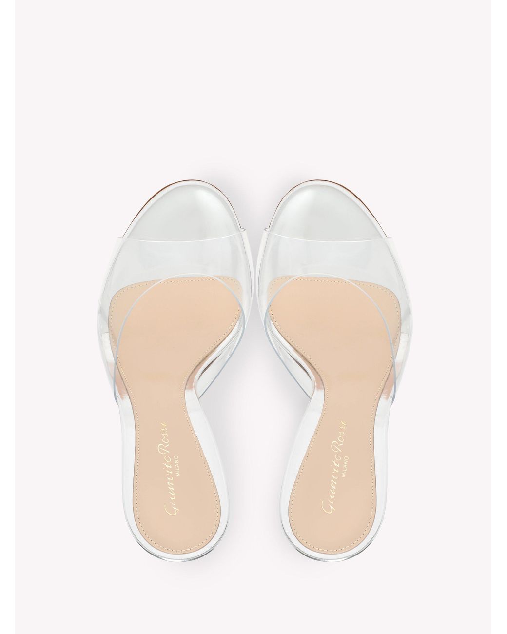 Gianvito Rossi White Sofia Mule 95, Sandals And Mules