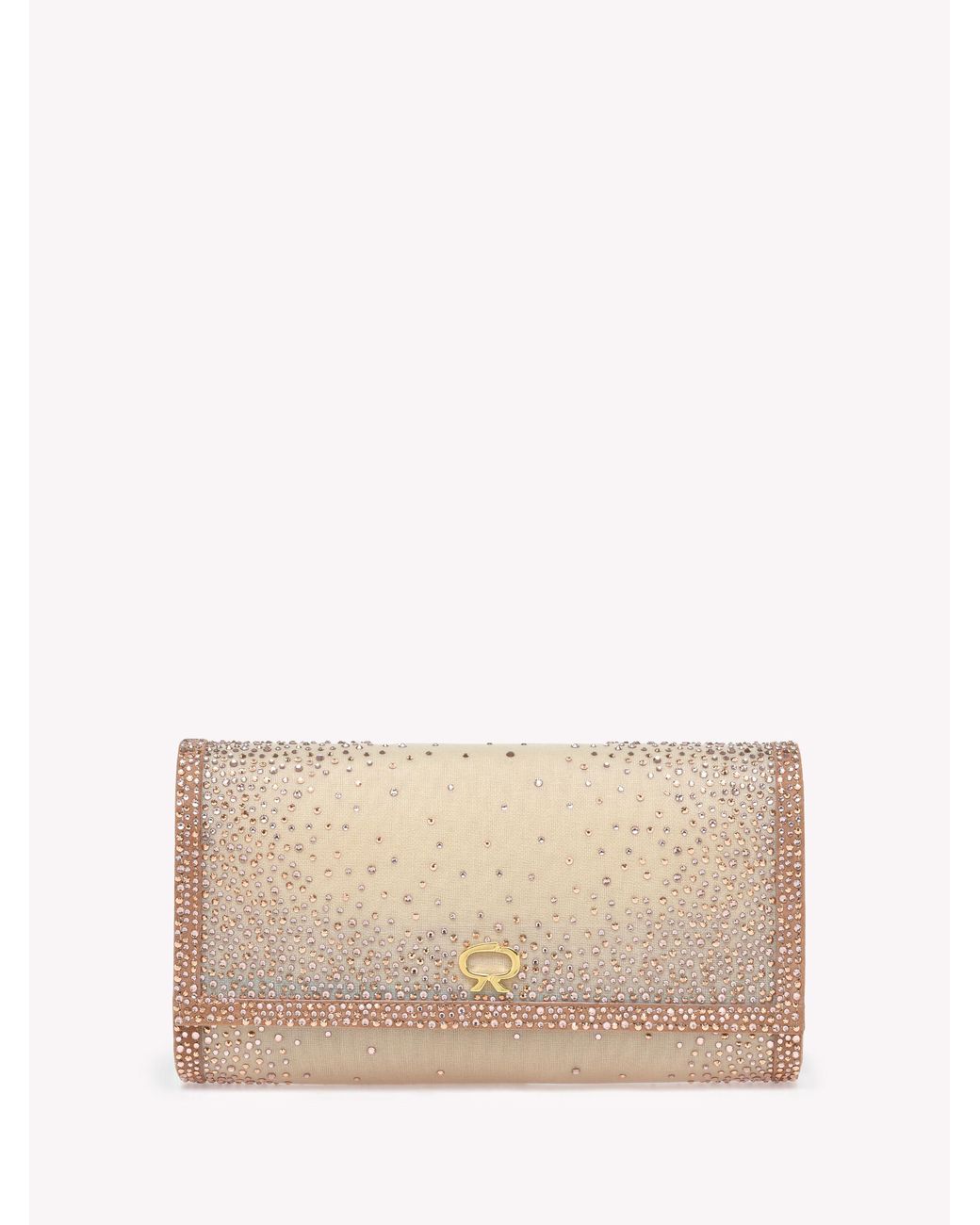 Gianvito Rossi Natural Rania Clutch, Bags