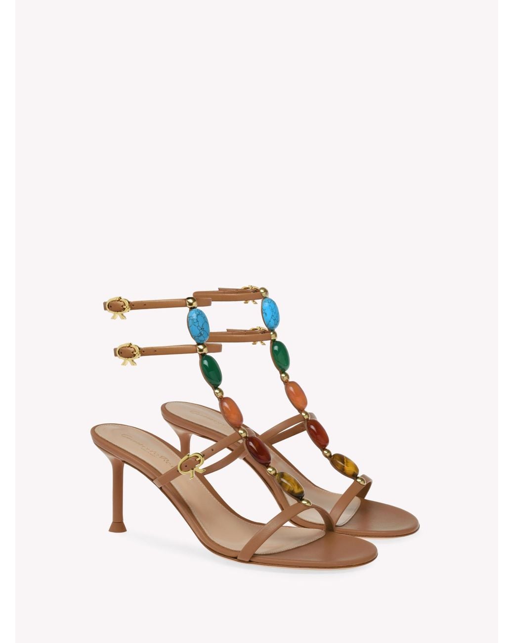 Gianvito Rossi Pink Shanti 70, Sandals And Mules