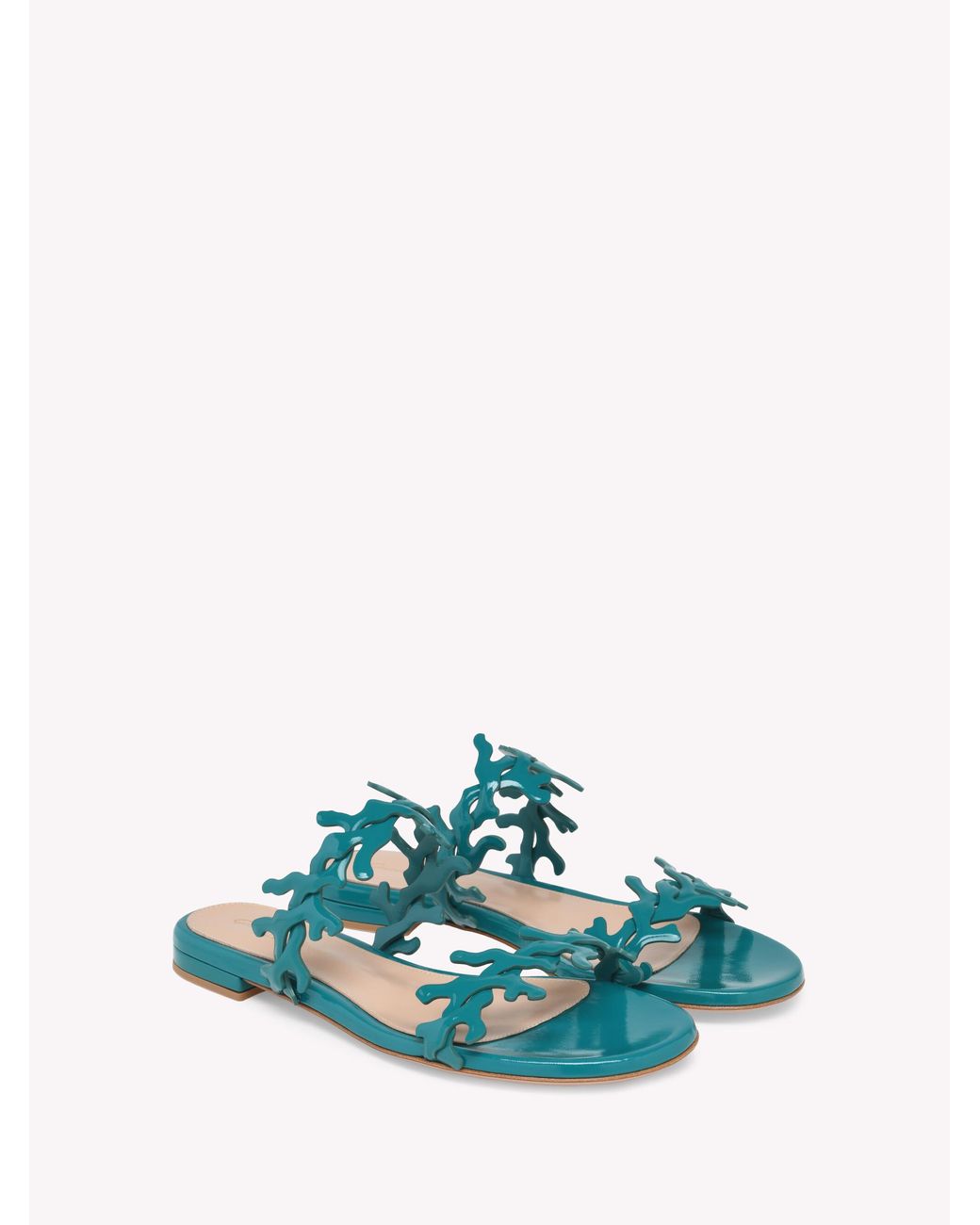 Gianvito Rossi Green Ocean Mule