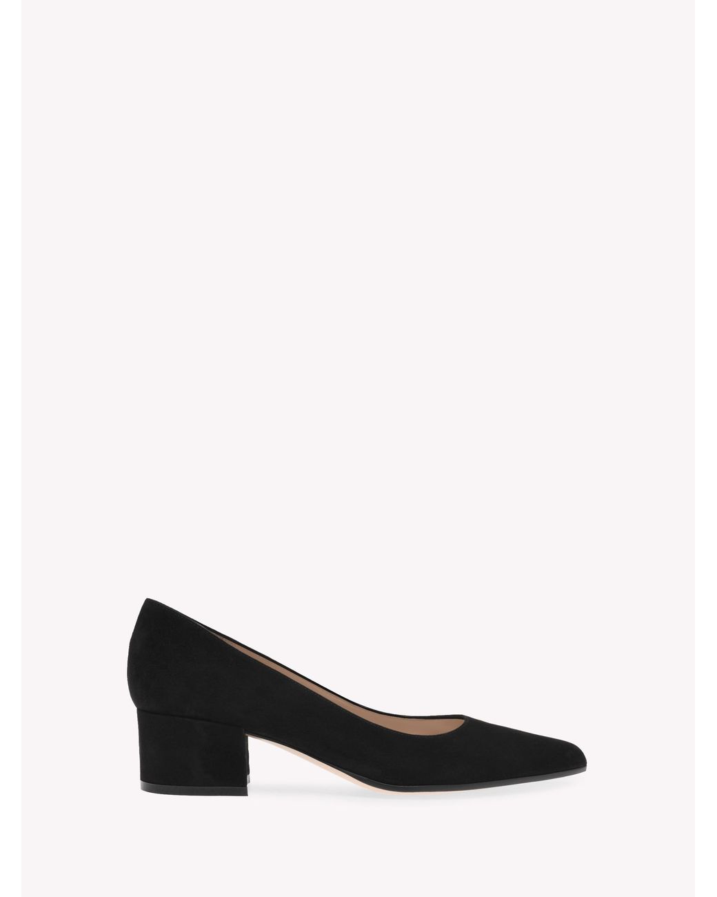 Gianvito Rossi Black Piper Pump 45, Pumps, , Suede