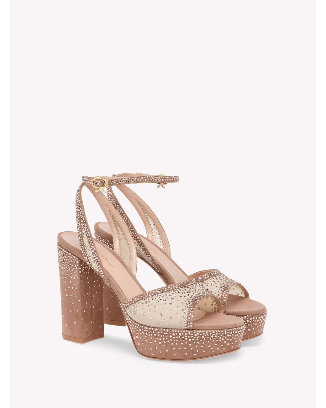 Gianvito Rossi Pink Rania Platform
