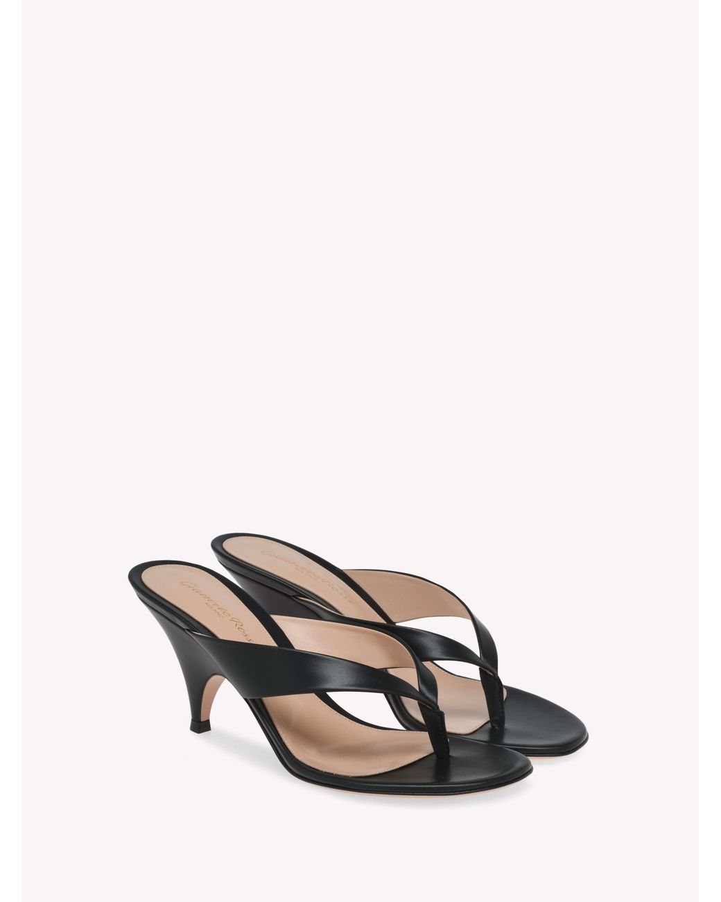 Gianvito Rossi White Sofia Thong