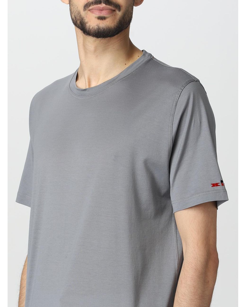 Kiton Gray T-shirt for men